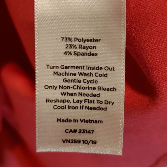 Talbots bright pink short sleeve skater dress - Picture 5 of 8